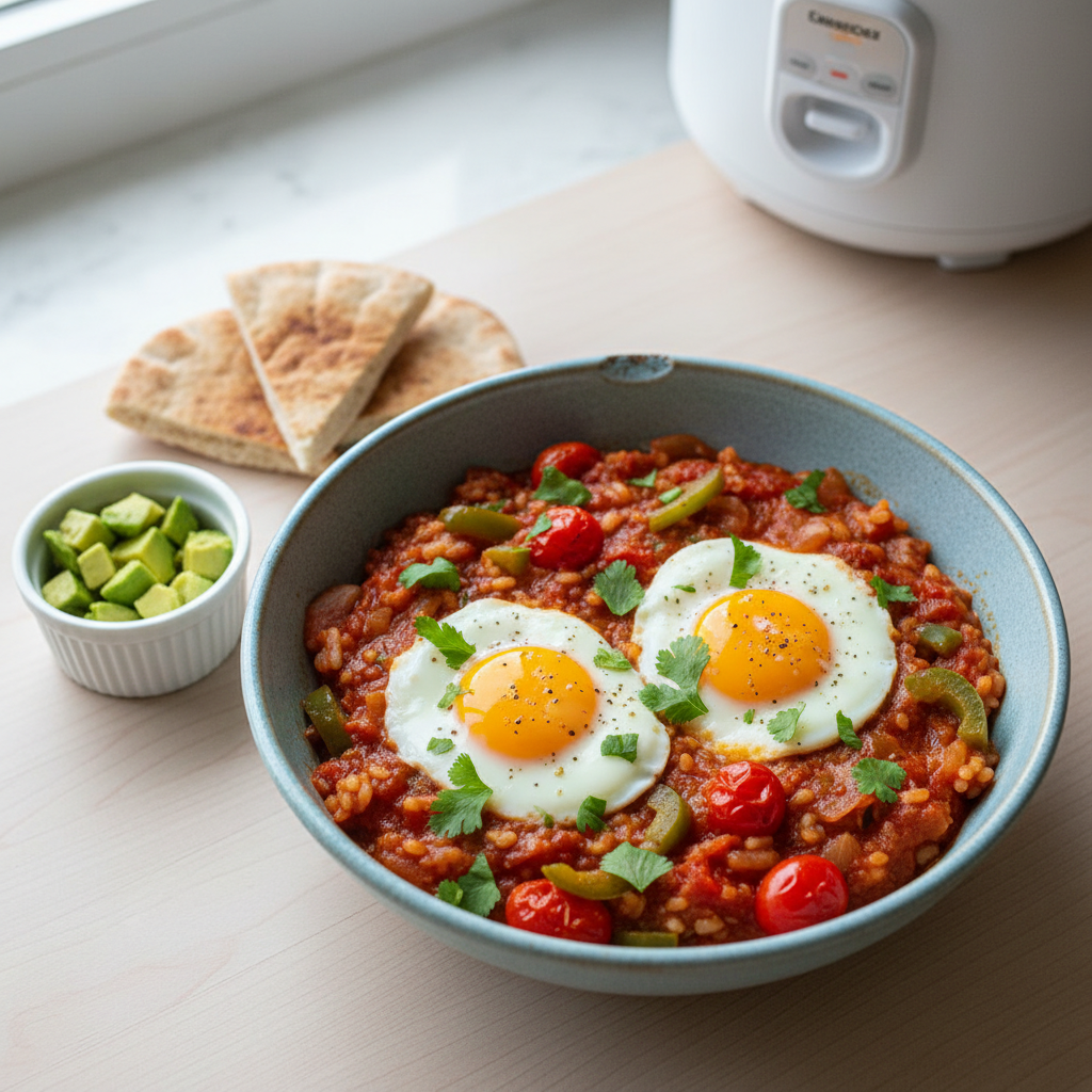 Sunrise Rice Cooker Shakshuka